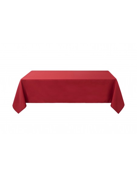 Nappe antitache unie Rouge rectangulaire 145 x 240 cm