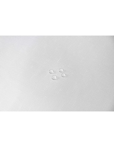 Nappe antitache unie blanche rectangulaire 145 x 240 cm