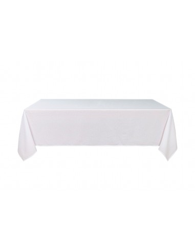 Nappe antitache unie blanche rectangulaire 145 x 240 cm