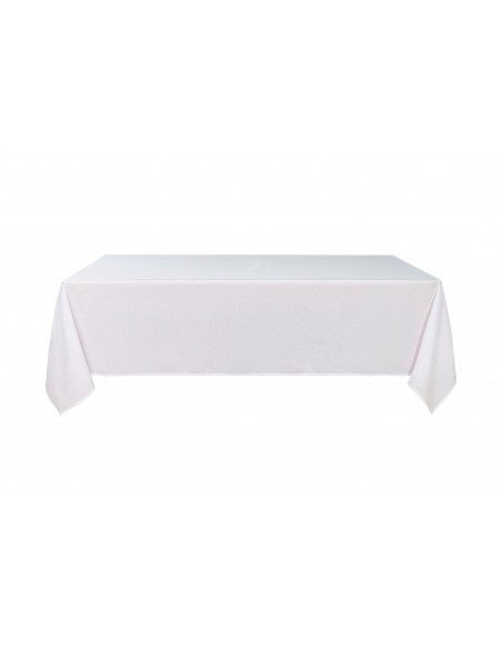 Nappe antitache unie blanche rectangulaire 145 x 240 cm