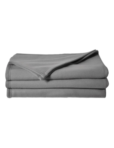 Couverture polaire 150 x 220 cm acier