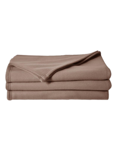 Couverture polaire 210 x 230 cm taupe