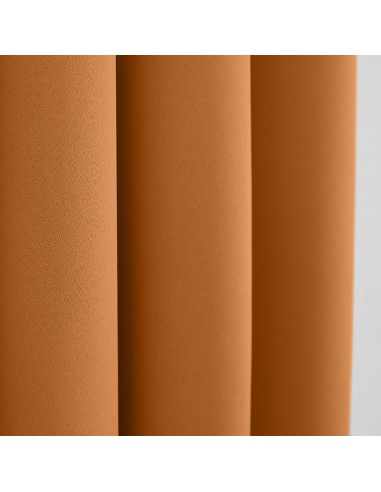 Rideau occultant orange 140 x 260 cm