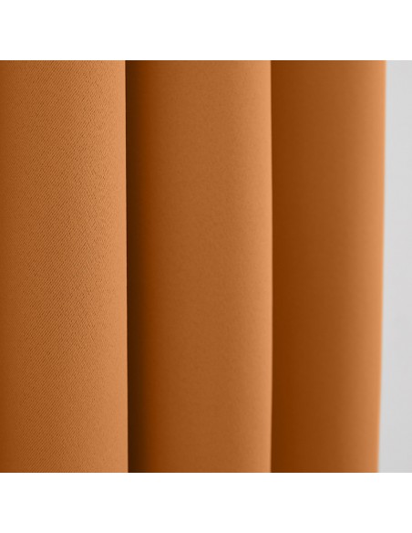 Rideau occultant orange 140 x 260 cm