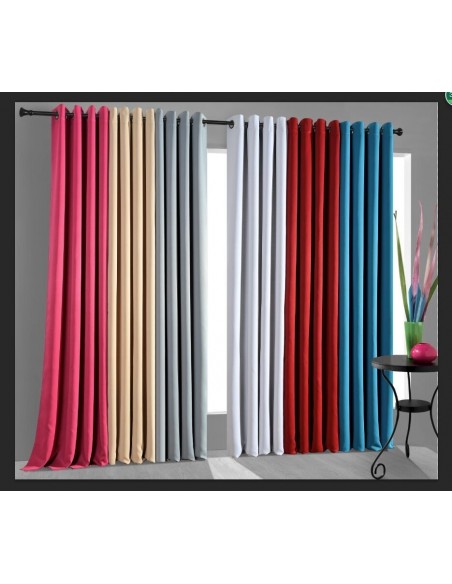 Rideau occultant taupe foncé 140 x 260 cm