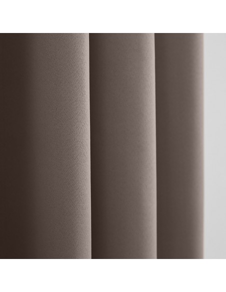 Rideau occultant thermique taupe 140 x 260 cm