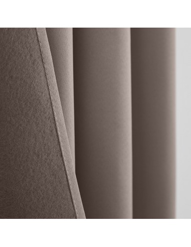 Rideau occultant thermique taupe 140 x 260 cm