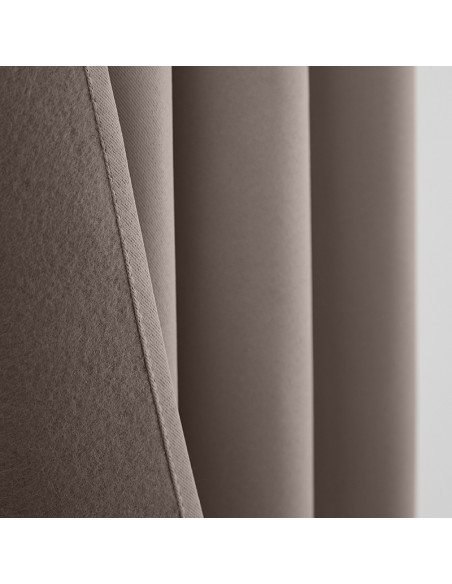Rideau occultant thermique taupe 140 x 260 cm