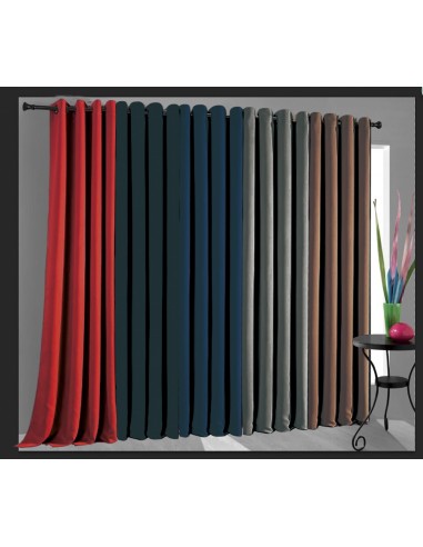 Rideau occultant thermique taupe 140 x 260 cm