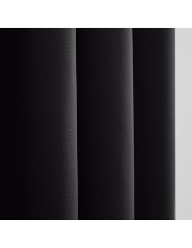 Rideau occultant thermique noir 140 x 260 cm