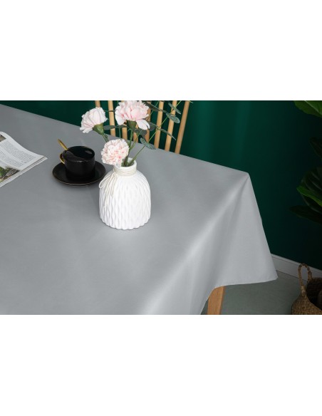 Nappe antitache unie Perle rectangulaire 145 x 240 cm