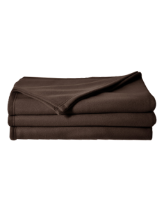 Couverture polaire 150 x 220 cm chocolat