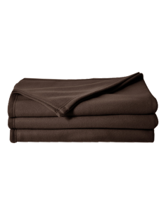 Couverture polaire 210 x 230 cm chocolat