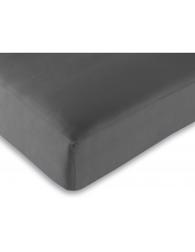 Drap housse Anthracite 90 x 190 cm / 100% coton / 57 fils/cm²