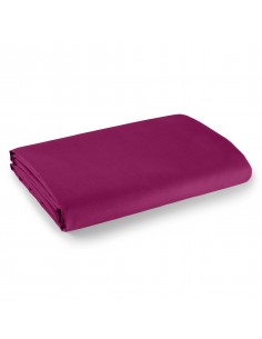 Drap plat Fushia 180 x 290 cm pour lit 1 place 100% coton / 57 fils/cm²