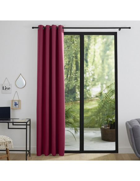 Rideau occultant bordeaux 140 x 260 cm