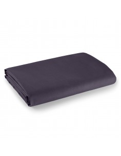 Drap plat Prune 240 x 300 cm pour lit 2 places 100% coton/57 fils/cm²