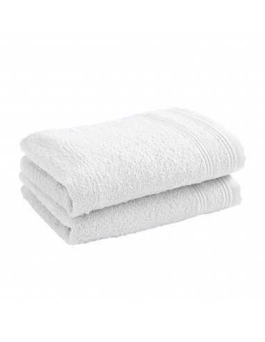 Lot de 2 serviettes invité éponge "Spa" 30 x 50 cm / 400 gr/m²