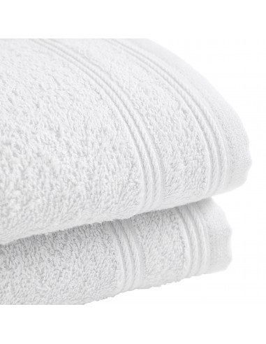 Lot de 2 serviettes invité éponge "Spa" 30 x 50 cm / 400 gr/m²
