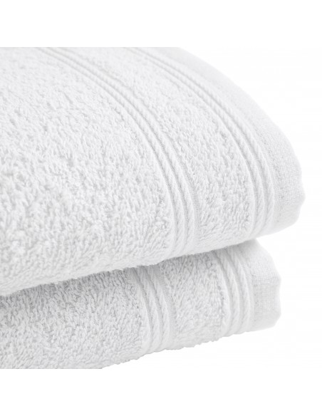 Lot de 2 serviettes invité éponge "Spa" 30 x 50 cm / 400 gr/m²