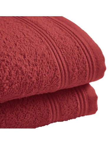 Lot de 2 serviettes invité éponge "Spa" 30 x 50 cm / 400 gr/m²