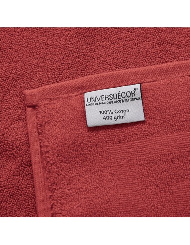 Lot de 2 serviettes invité éponge "Spa" 30 x 50 cm / 400 gr/m²