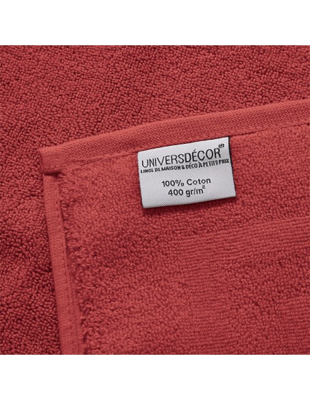 Lot de 2 serviettes invité éponge "Spa" 30 x 50 cm / 400 gr/m²