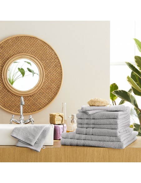 Pack complet éponge 10 pièces "Spa" salle de bain / 400 gr/m²