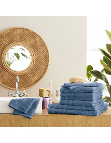 Pack complet éponge 10 pièces "Spa" salle de bain / 400 gr/m²