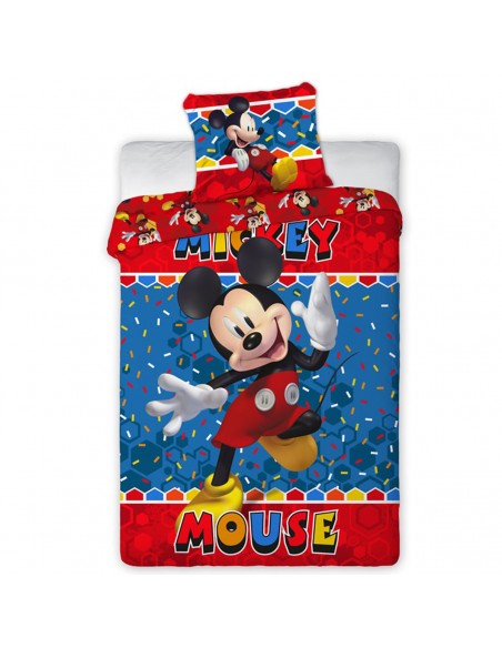 Parure de couette 140 x 200 "Mickey Mouse 2" Microfibre / 100% Polyester