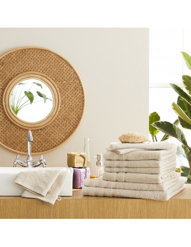 Pack complet éponge 10 pièces "Spa" salle de bain / 400 gr/m²