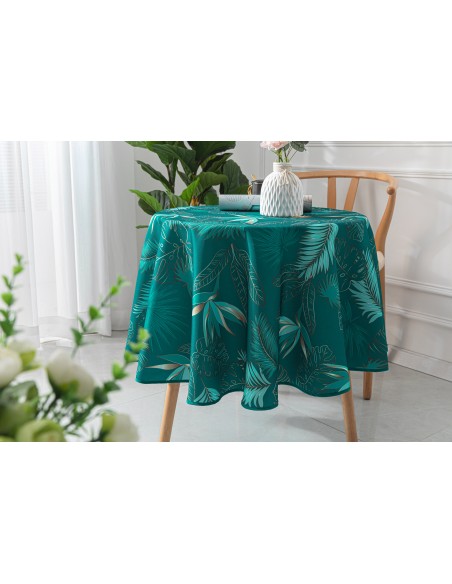 Nappe antitache imprimée "Vahina" ronde 160 cm