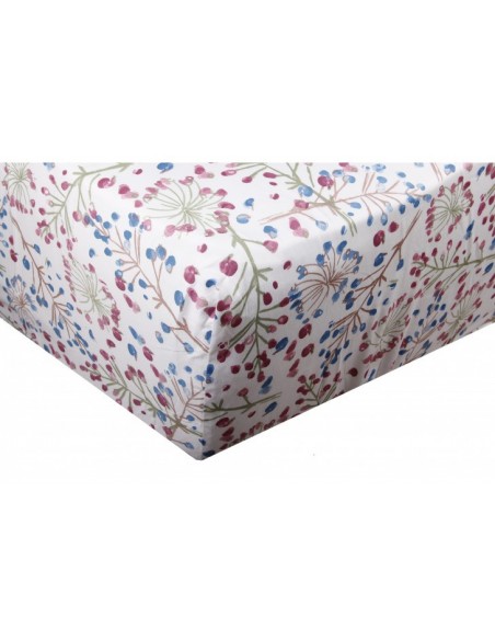 Drap housse 100% "Satin de coton Peigné" / 80 fils /cm²
