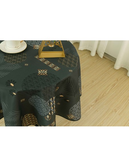 Nappe anti tache ronde "Vickye" 160 cm (4 à 6 couverts)
