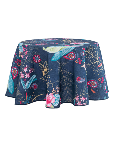 Nappe anti tache ronde "Colibri" 160 cm (4 à 6 couverts) Nappe anti tache ronde "Colibri" 160 cm (4 à 6 couverts)