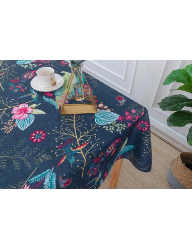 Nappe anti tache rectangulaire "Colibri" 145 x 240 cm (6 à 10 couverts) Nappe anti tache rectangulaire "Colibri" 145 x 240 cm (6 à 10 couverts)
