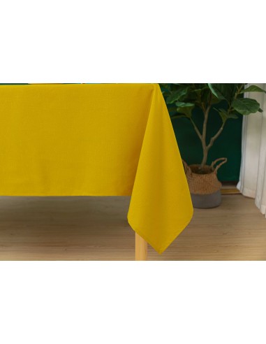 Nappe anti tache rectangulaire moutarde 145 x 240 cm Nappe anti tache rectangulaire moutarde 145 x 240 cm