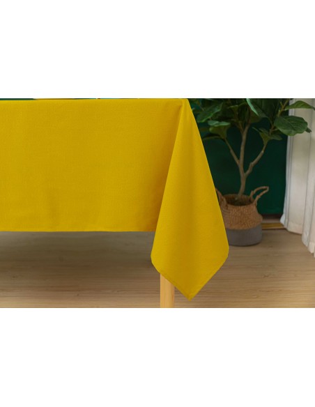 Nappe anti tache rectangulaire moutarde 145 x 240 cm