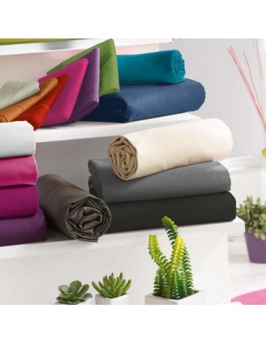 Drap housse Choco 160 x 200 cm / 100% coton / 57 fils/cm²