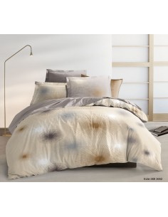 Pack complet Eole housse de couette pour lit 140 x 190 cm 100% coton / 57 fils/cm²