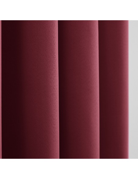 Rideau occultant thermique bordeaux 140 x 260 cm