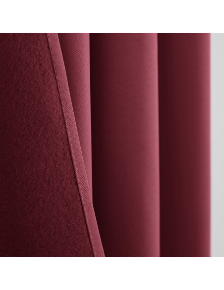 Rideau occultant thermique bordeaux 140 x 260 cm