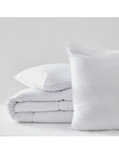 Pack Couette Blanrêve 140 x 200 cm + oreiller 60 x 60 + oreiller 45 x 70 Gamme Microfibre "Douceur" traité Anti Acarien