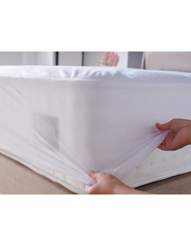 Protège matelas éponge imperméable anti-acariens 90 x 190 + 30 cm