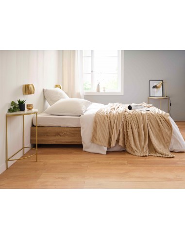 Plaid Microvelours côtelé "Dolce" 150 x 200 cm Toison d'or