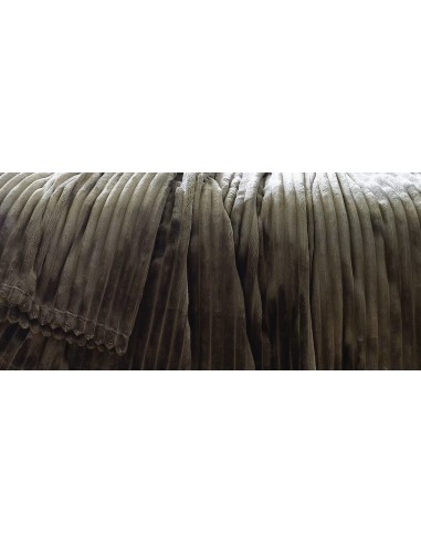 Plaid Microvelours côtelé "Dolce" 150 x 200 cm Toison d'or