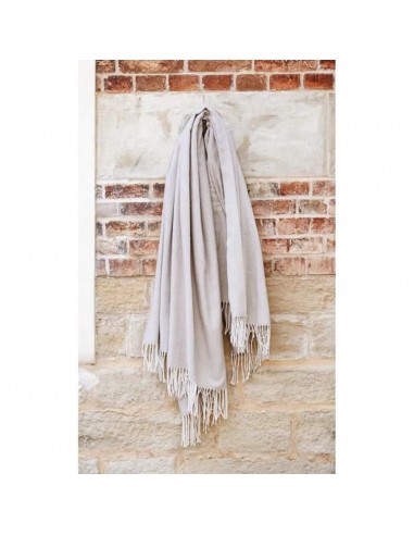 Plaid Coton recyclé dessin chevron "Come" 130 x 180 cm Toison d'or