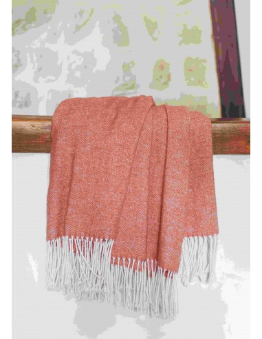 Plaid Coton recyclé dessin chevron "Come" 130 x 180 cm Toison d'or