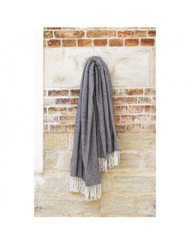 Plaid Coton recyclé dessin chevron "Come" 130 x 180 cm Toison d'or