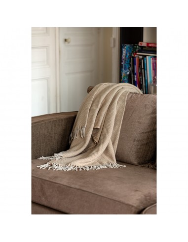 Plaid effet Tweed "Feroe" 130 x 170 cm Toison d'or